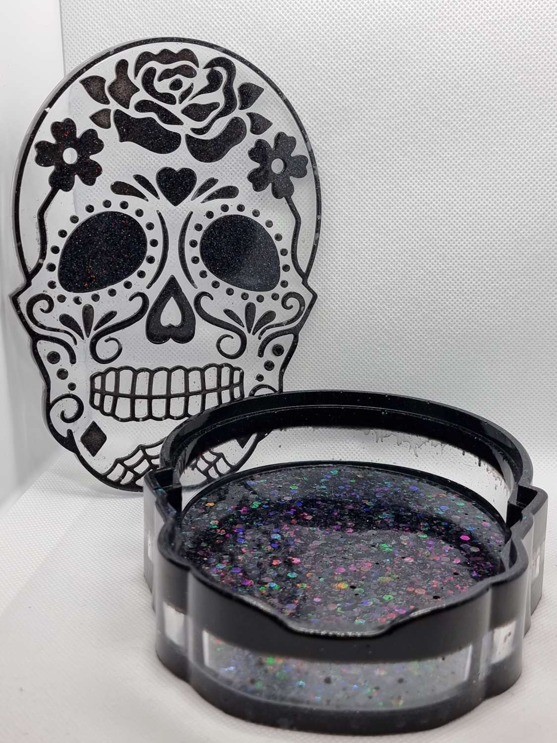 20230604_031009 Resin Sugar/Candy Skull Trinket box 5