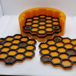 Resin Bee Coaster Set 9