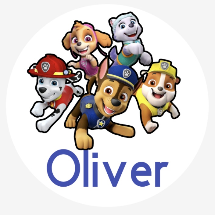 Paw Patrol Personalised Party Stickers MadeMe