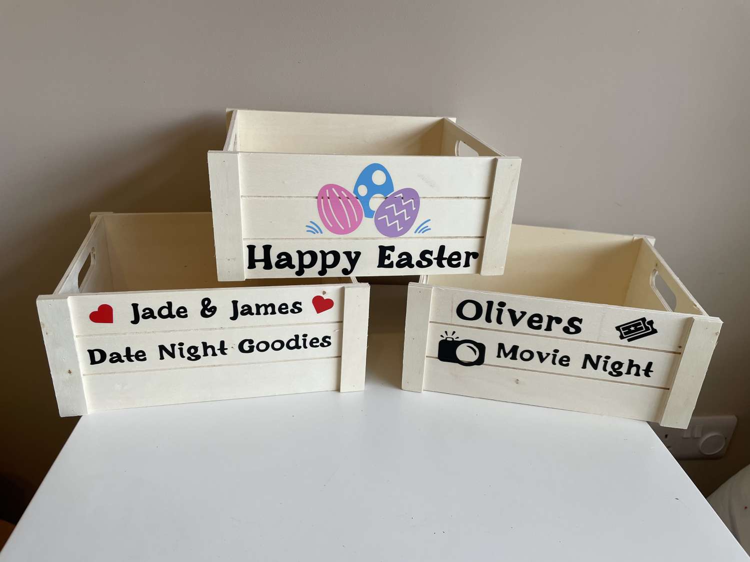 Wooden Crate Hamper MadeMe