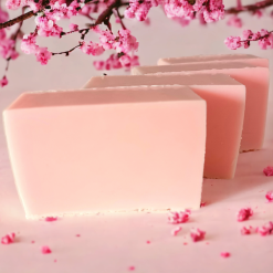 Cherry Blossom Handmade Pink Goats Milk Soap for Dry and Sensitive Skin, 100g Bar 3