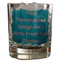 Personalised Scented Candle In Glass Container 30cl Dark Honey and Tobacco Fragrance