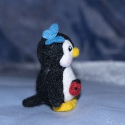 Needle Felted Ornament - Entomologist Penguinli 2 Needle Felted Ornament - Entomologist Penguinli 2