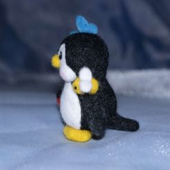Needle Felted Ornament - Entomologist Penguinli 1 Needle Felted Ornament - Entomologist Penguinli 1