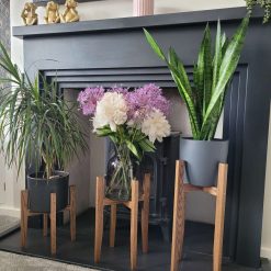 Oak Plant Stand (select Height & Colour ) 10