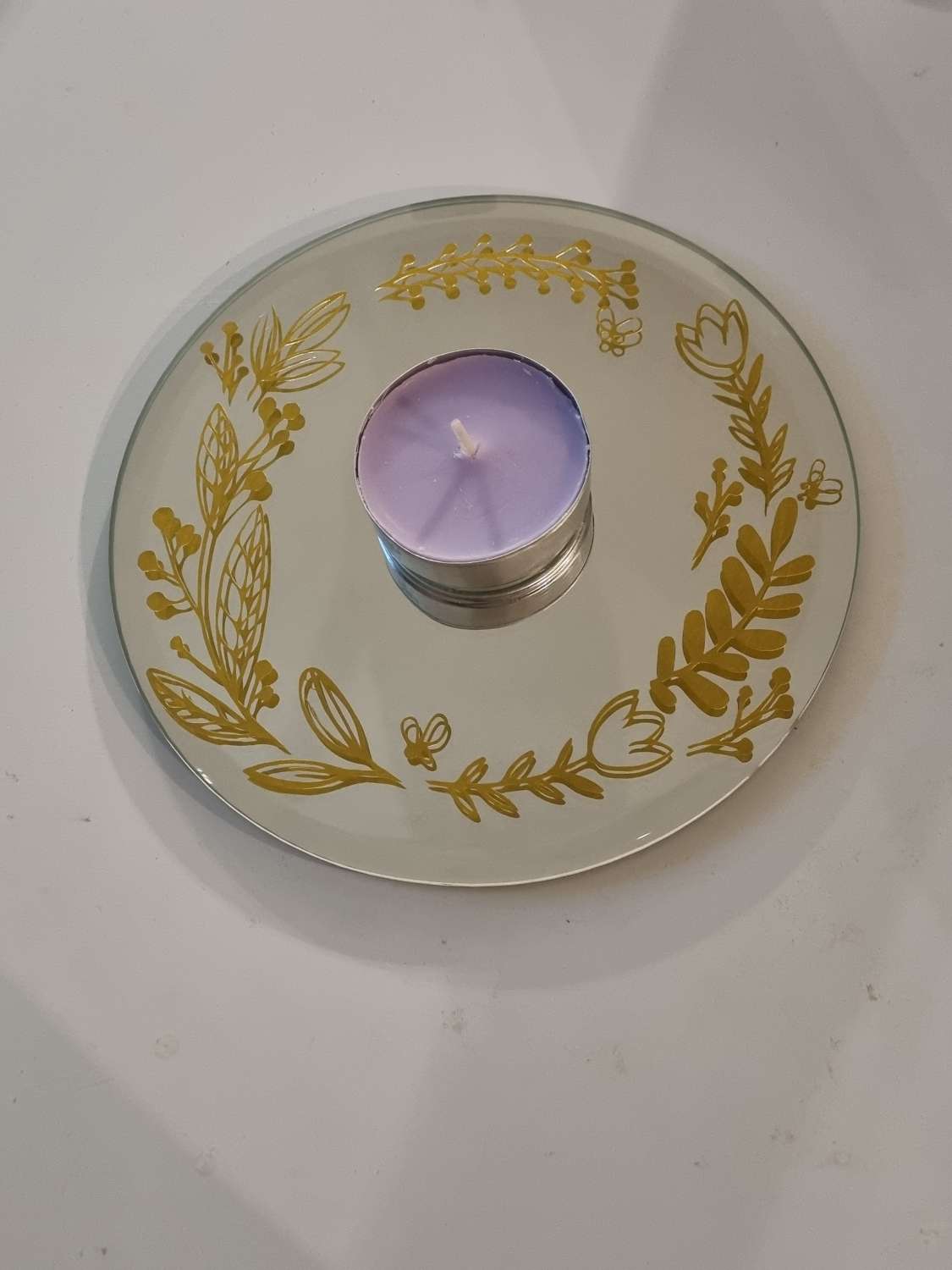 Mirror Candle Plate MadeMe