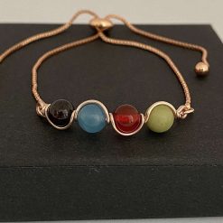 Family Birthstone Bracelet Rose Gold