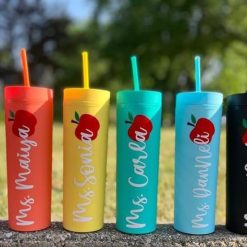 Teacher Gift Personalised Skinny Tumbler