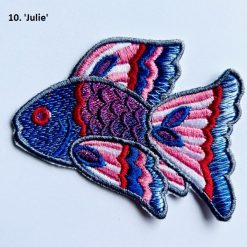 Iron-On Embroidered Patch - Fantasy Fishes 10 Iron-On Embroidered Patch - Fantasy Fishes 20