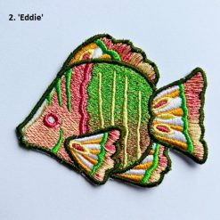 Iron-On Embroidered Patch - Fantasy Fishes 2 Iron-On Embroidered Patch - Fantasy Fishes 12