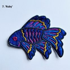 Iron-On Embroidered Patch - Fantasy Fishes 7 Iron-On Embroidered Patch - Fantasy Fishes 17