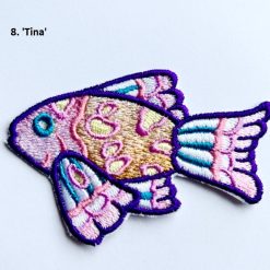 Iron-On Embroidered Patch - Fantasy Fishes 8 Iron-On Embroidered Patch - Fantasy Fishes 18