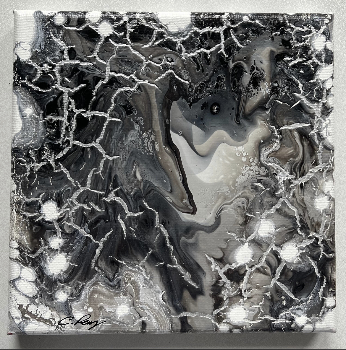 Cracked up Acrylic Painting MadeMe