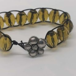 Chunky olive bracelet