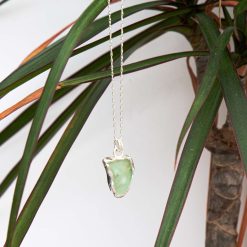 Sea Glass Encase in Sterling Silver