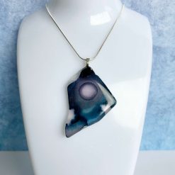 Pendant - Indigo/Mauve SeaGlass