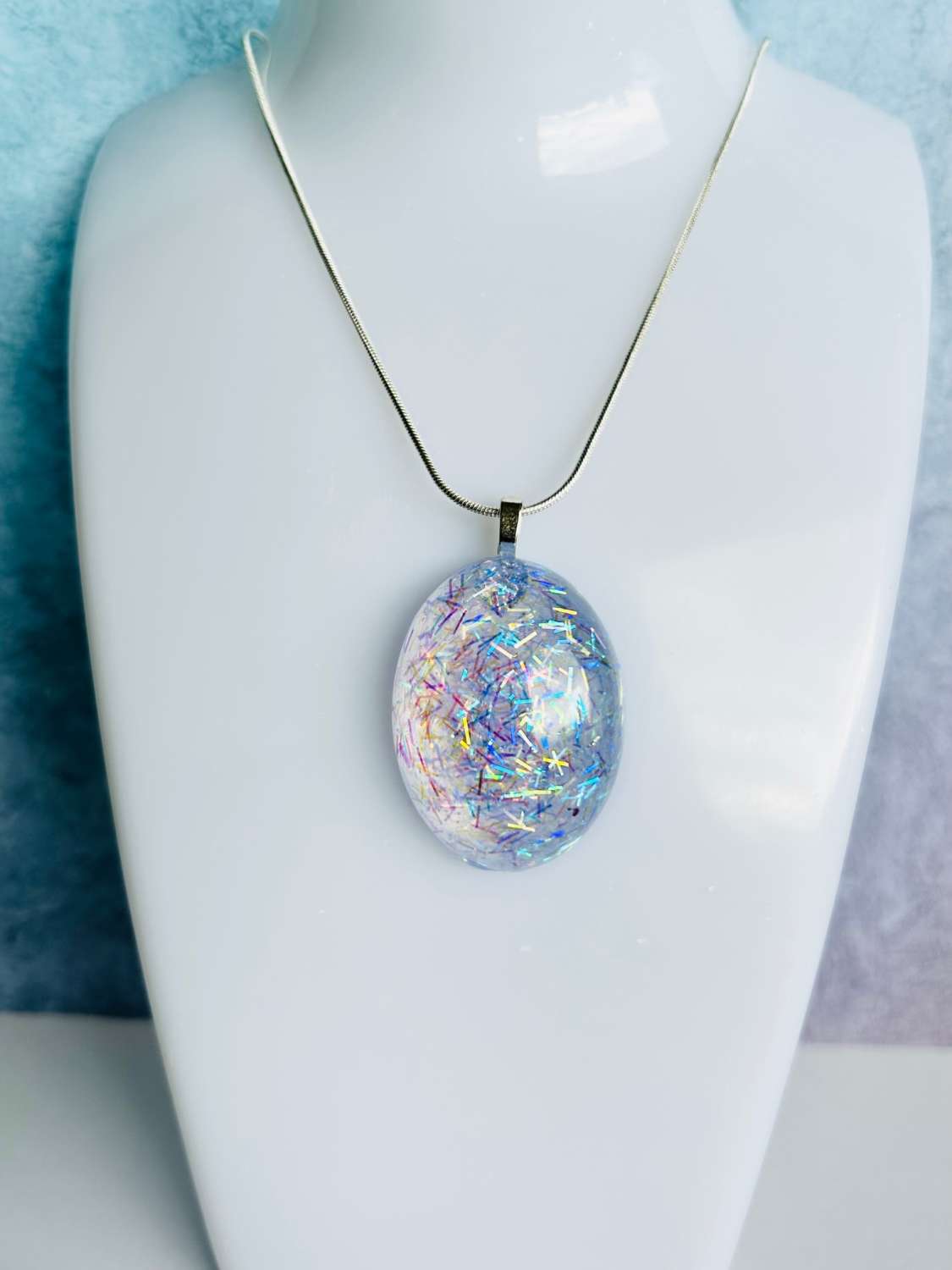 Pendant - Multi Sparkles Oval Pendant - Multi Sparkles Oval