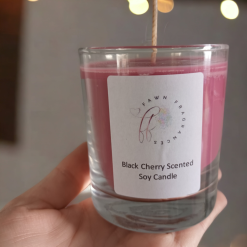 Fruity Black Cherry Scented Soy Candle in Glass Jar Container, Perfect Teacher or Housewarming Gift 3 Fruity Black Cherry Scented Soy Candle in Glass Jar Container, Perfect Teacher or Housewarming Gift 3