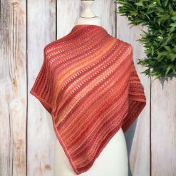 70% Wool Crochet Triangular Scarf/Shawl 2