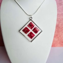 Pendant - Red Mosaic