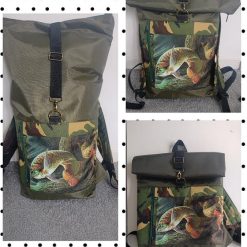 RS017   ROLL TOP  BACKPACK  fisherman