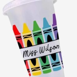 Teacher Gift Crayons Cold Cup