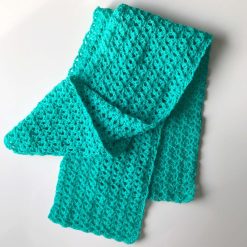 Scarf - Crochet Turquoise