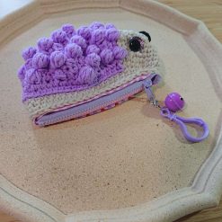 Purple Hedgehog 🦔 small pouch