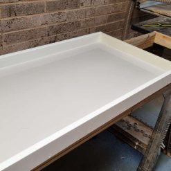 Custom made walnut live edge epoxy resin table 14