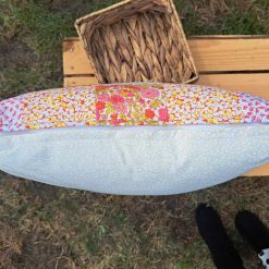 Vintage look patchwork cushion 15" x 15" 5 Vintage look patchwork cushion 15" x 15" 5
