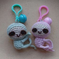 Handmade Crochet Little Sloth Keychain 4 Handmade Crochet Little Sloth Keychain 4