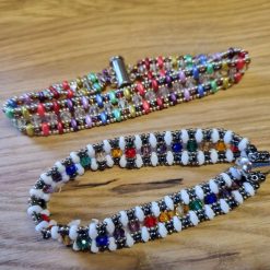 Couplet Variation Bead Weave Bracelet