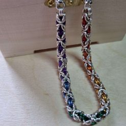 Byzantine Weave Bracelets Handcrafted Chainmail 2 Byzantine Weave Bracelets Handcrafted Chainmail 2
