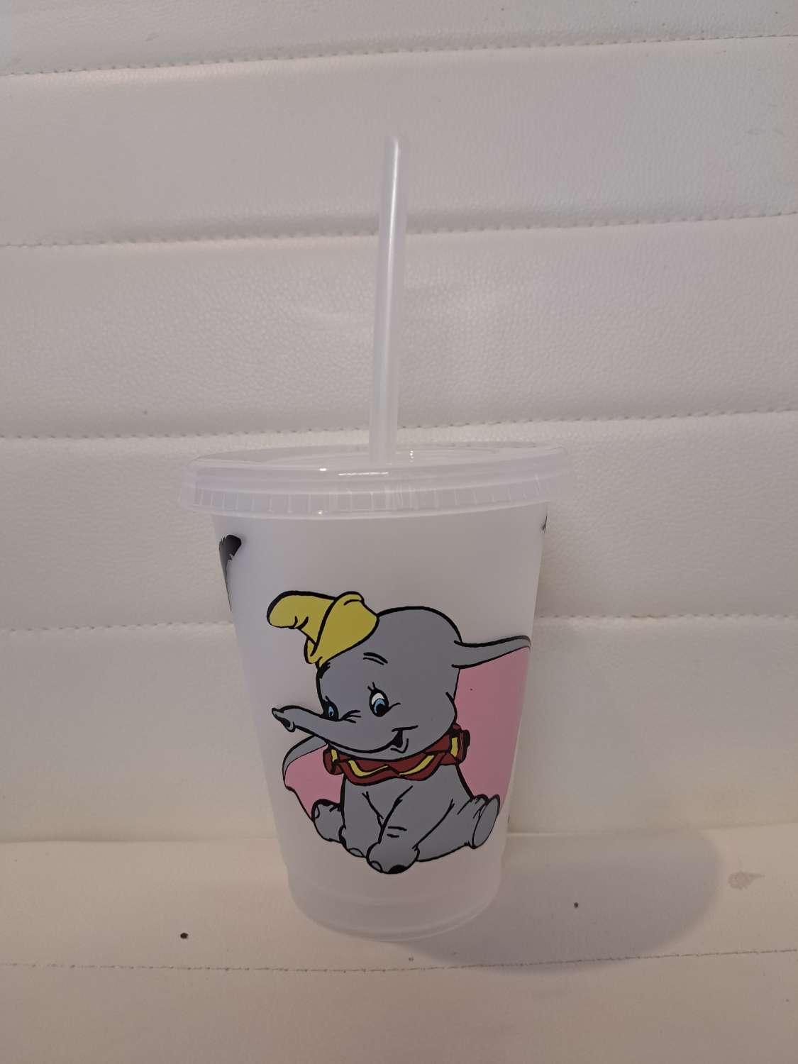 Dumbo cold cup with straw and lid Dumbo cold cup with straw and lid