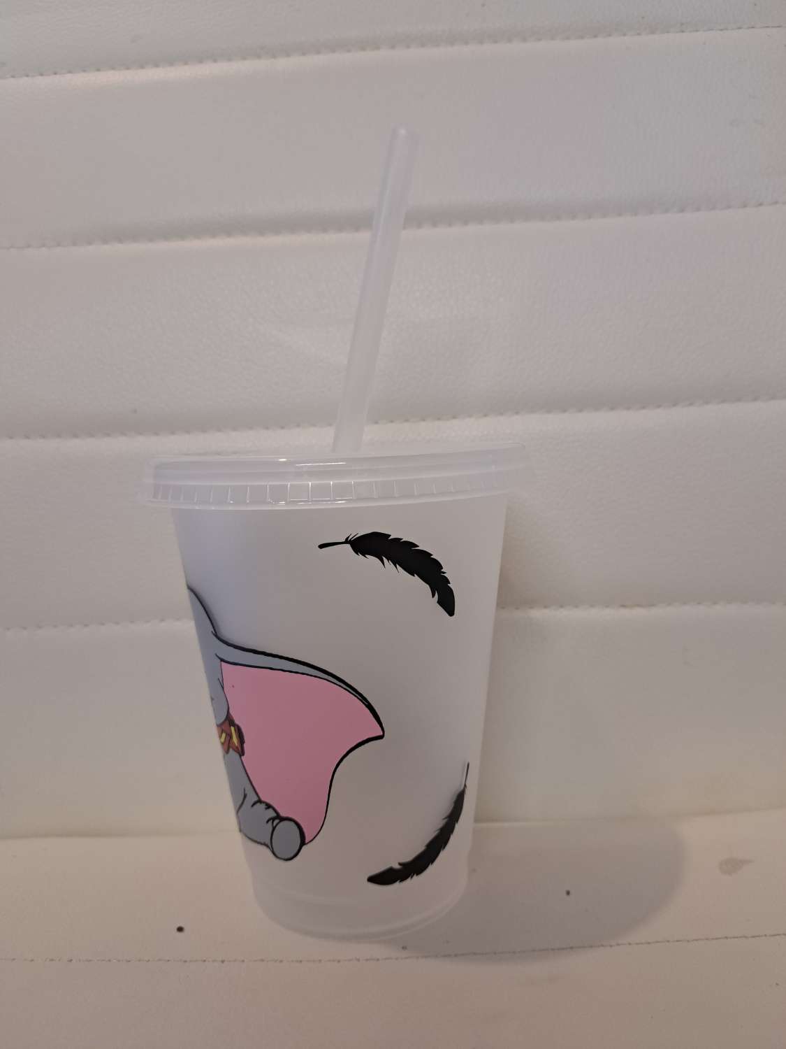 Dumbo cold cup with straw and lid Dumbo cold cup with straw and lid
