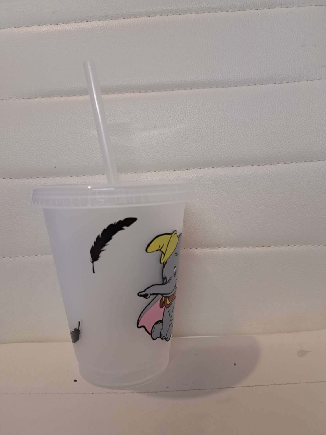 Dumbo cold cup with straw and lid Dumbo cold cup with straw and lid