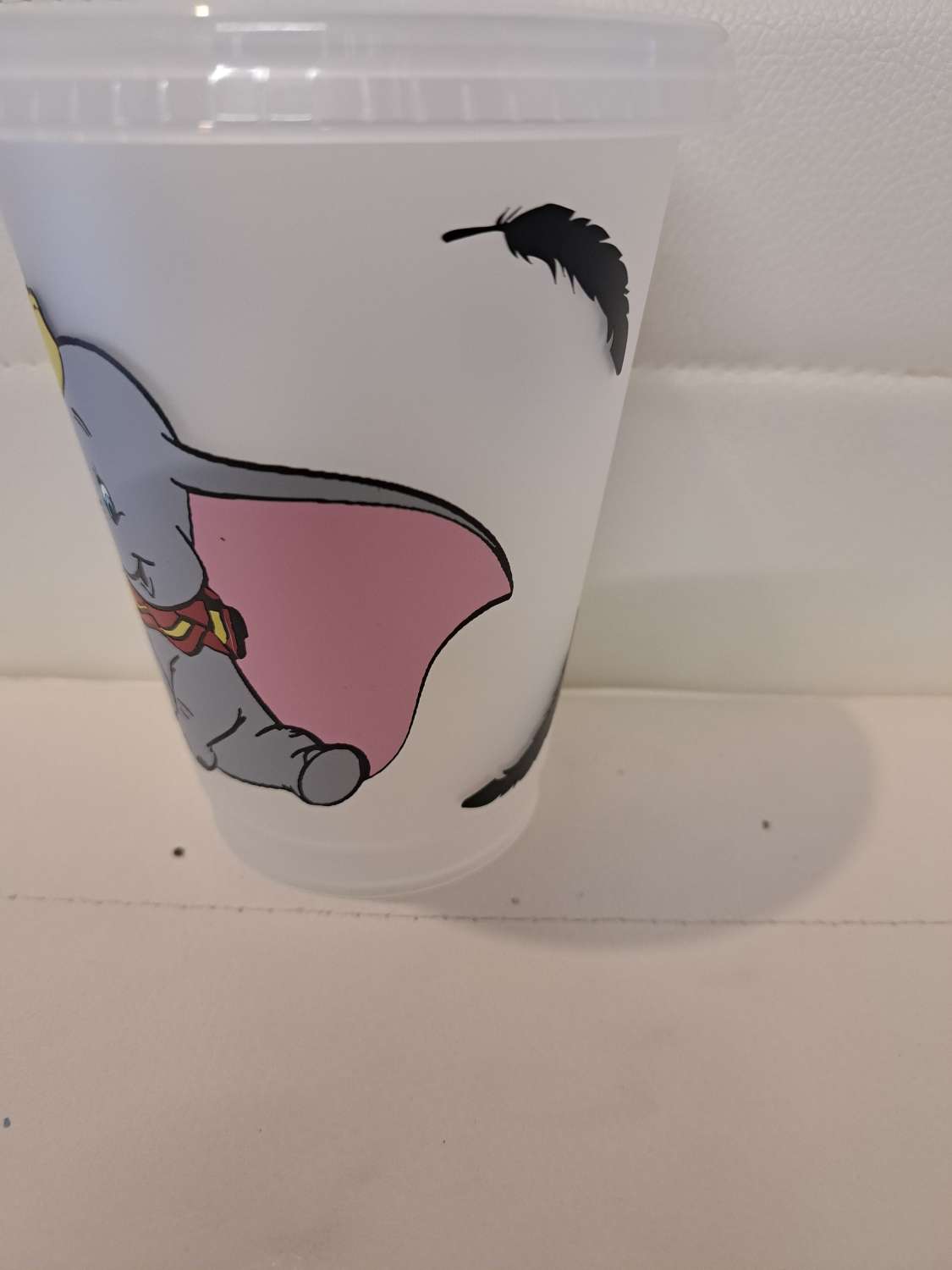 Dumbo cold cup with straw and lid Dumbo cold cup with straw and lid