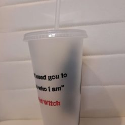 Scarlet witch cold cup with lid and straw 3 Scarlet witch cold cup with lid and straw 3