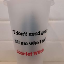 Scarlet witch cold cup with lid and straw 5 Scarlet witch cold cup with lid and straw 5
