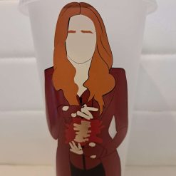 Scarlet witch cold cup with lid and straw 7 Scarlet witch cold cup with lid and straw 7