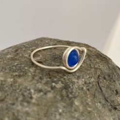 Sapphire Minimalist Ring 4