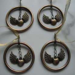 Heart & Wings Hoop Design Christmas Decorations