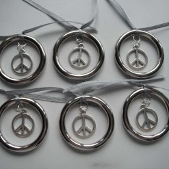 Peace Hoop Design Christmas Decorations
