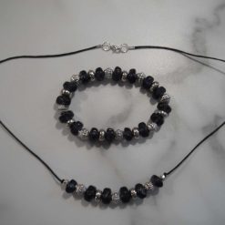 Purple Nugget Bracelet & Necklace