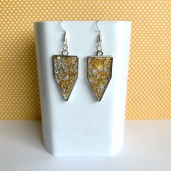 Earrings - Gold/Silver Leaf