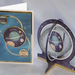 Card & 3D Mobile, Saturn Birthday Card