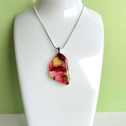Pendant - Cranberry/Green SeaGlass
