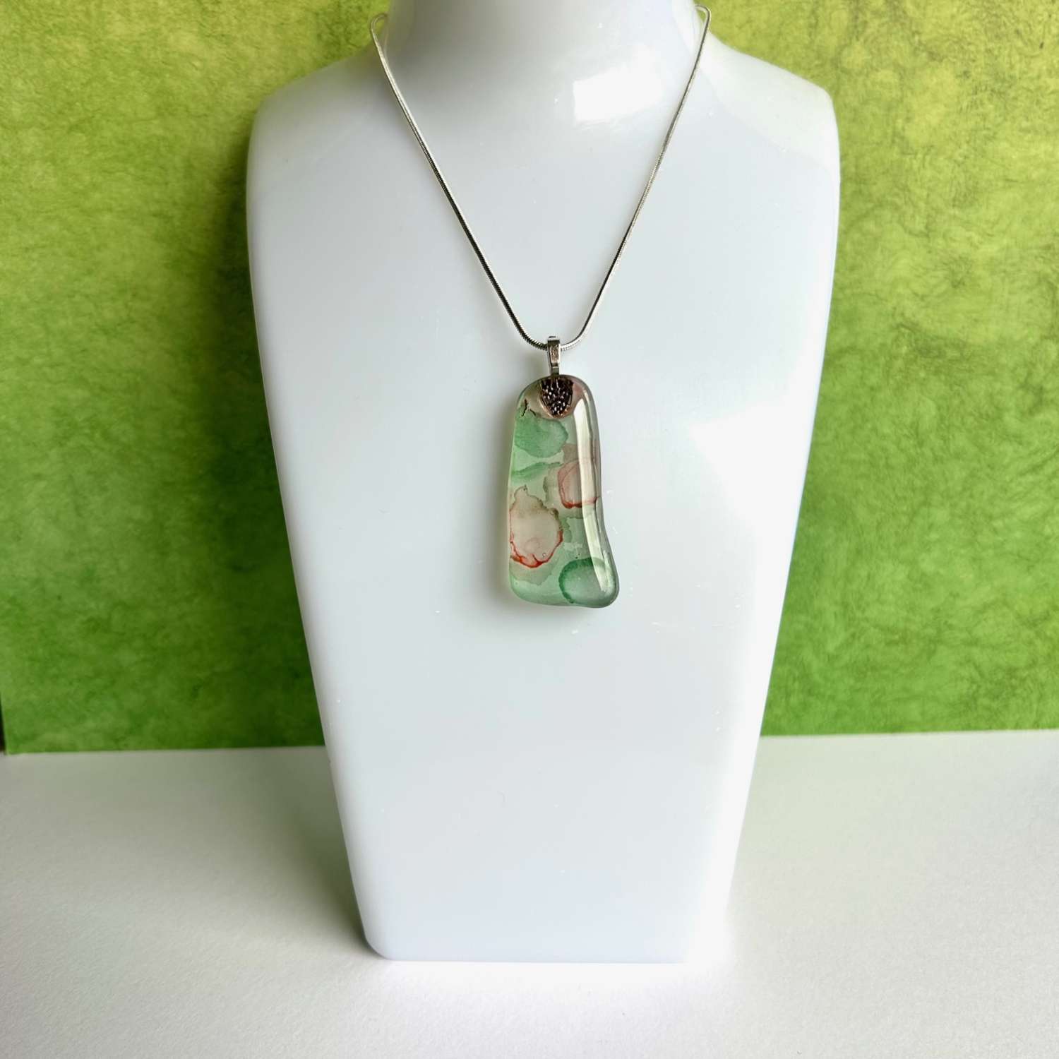 Pendant - Pink/Green SeaGlass Pendant - Pink/Green SeaGlass