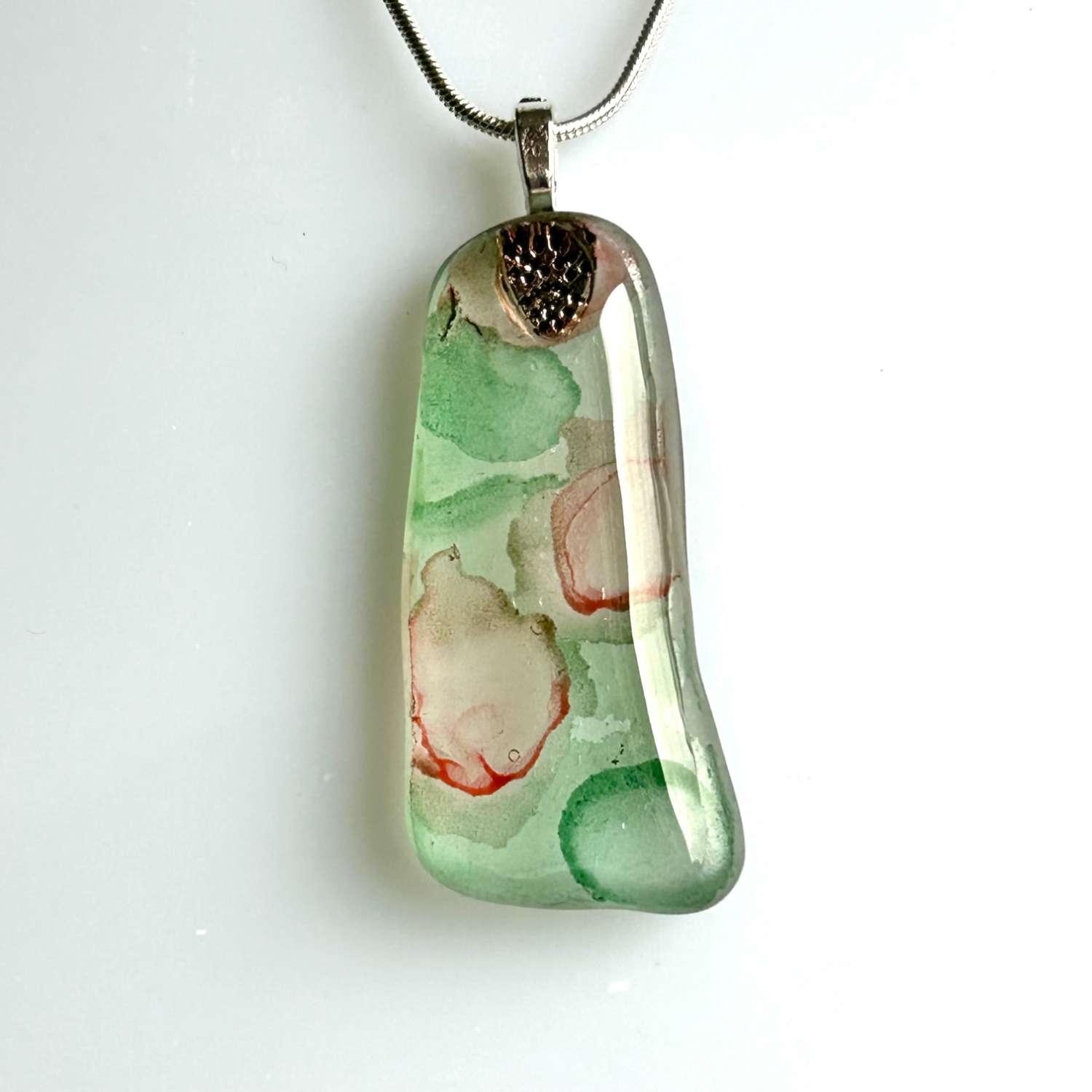 Pendant - Pink/Green SeaGlass Pendant - Pink/Green SeaGlass