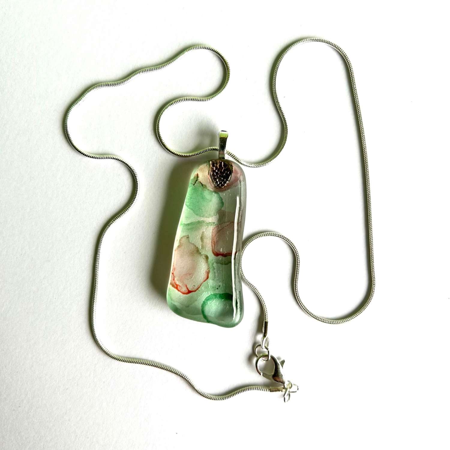 Pendant - Pink/Green SeaGlass Pendant - Pink/Green SeaGlass